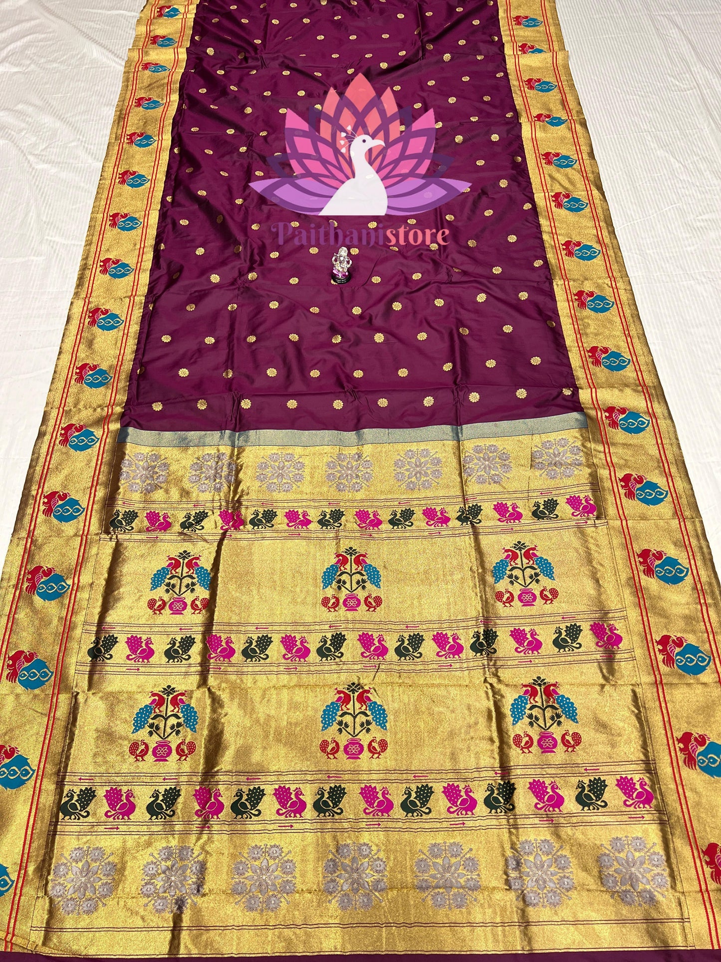 Peacock Border Paithani Saree