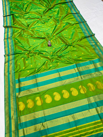 Semi-Silk Narayan Peth Paithani Saree