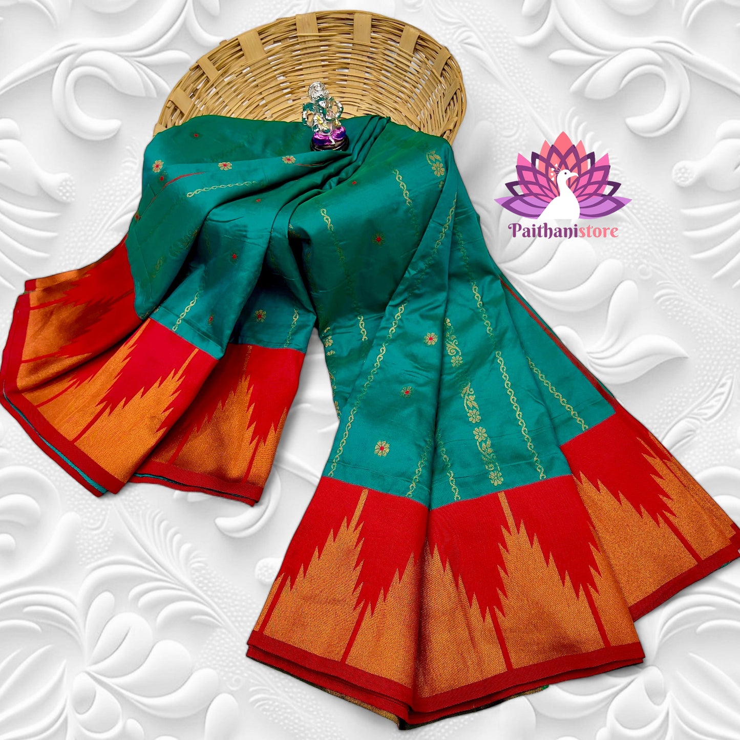 Temple Irkal Paithani Sarees