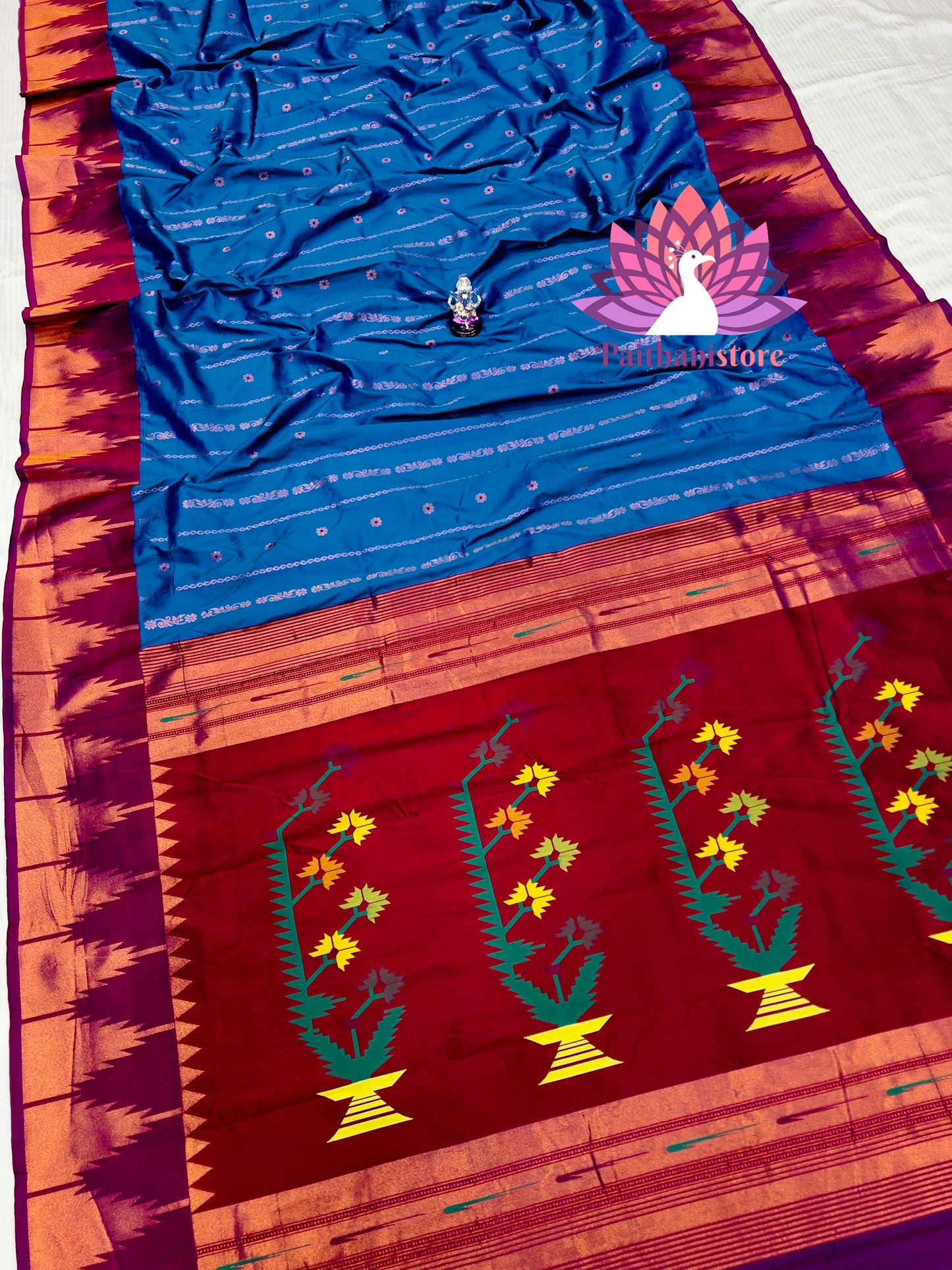 Temple Irkal Paithani Sarees