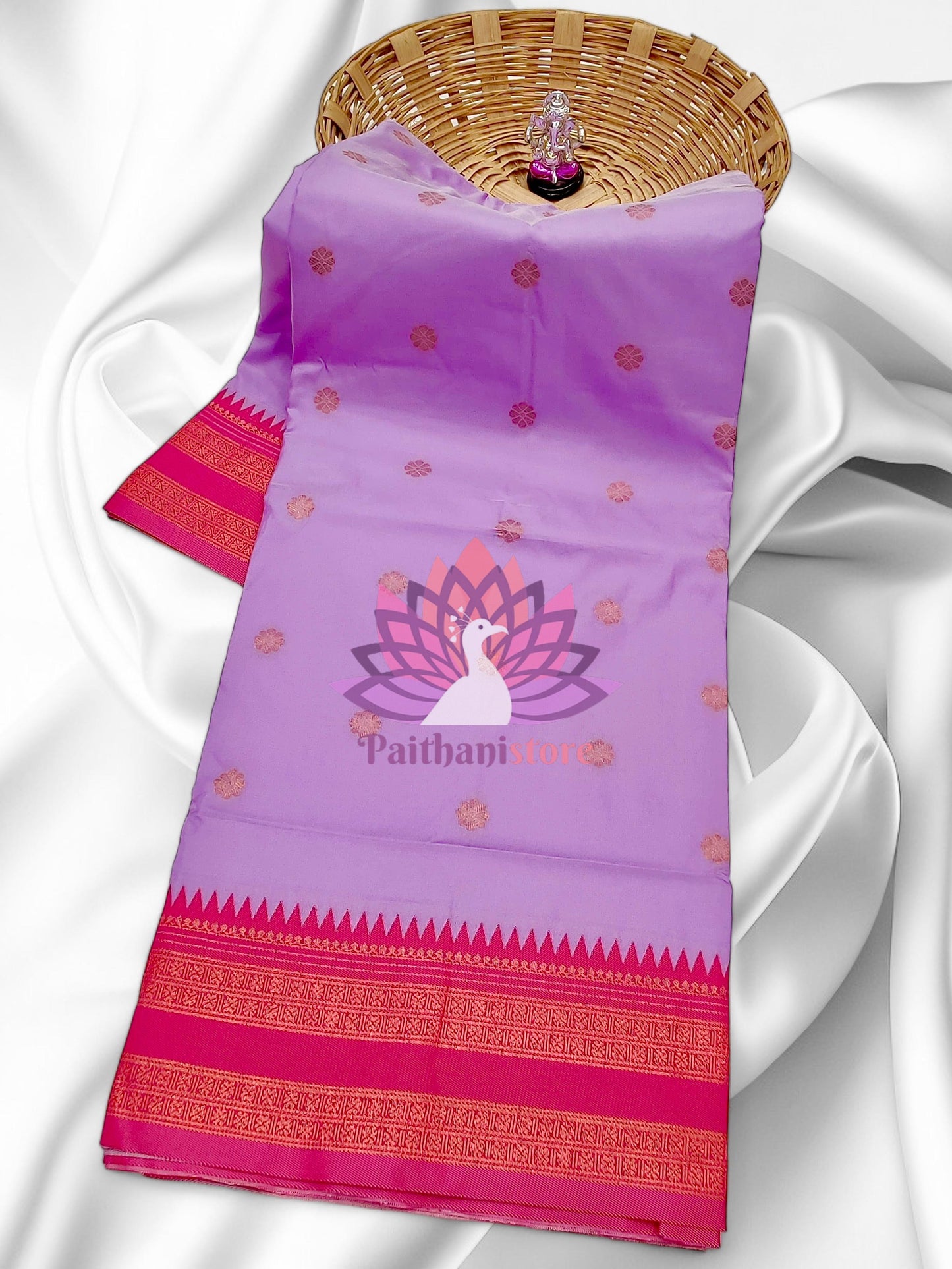 Semi-Silk Narayan Peth Paithani Saree