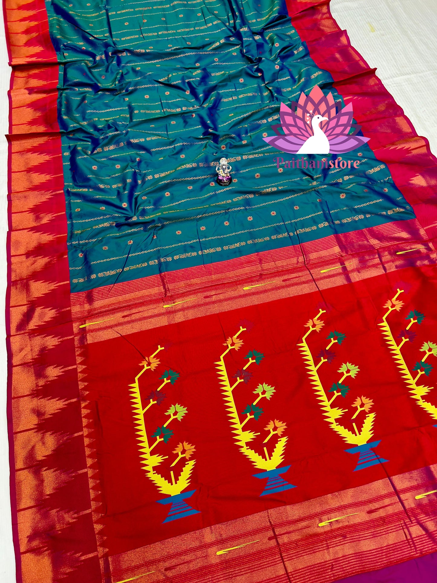 Temple Irkal Paithani Sarees