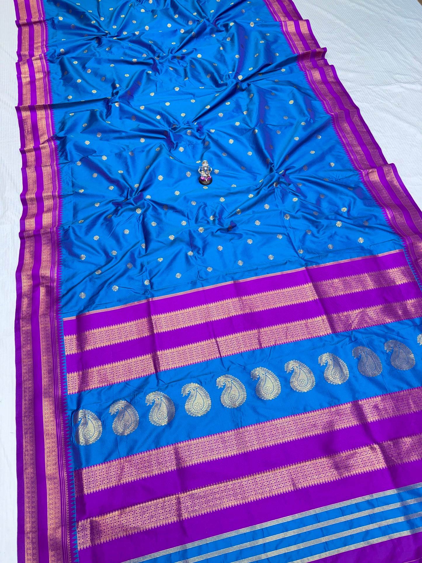 Semi-Silk Narayan Peth Paithani Saree