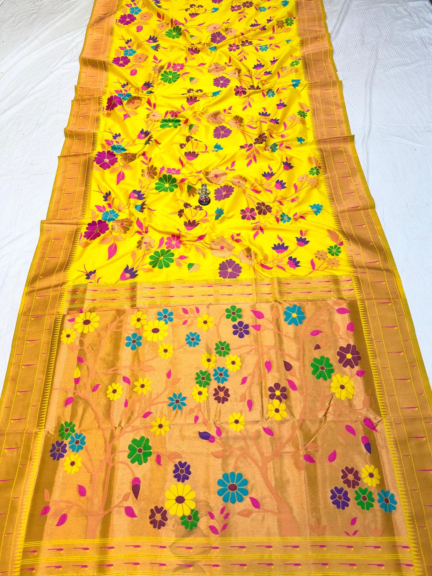 Elegant All Over Paithani Saree with Tripal Muniya Border
