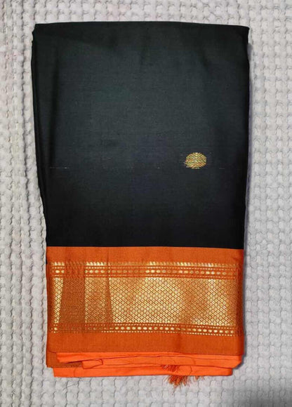 Black Sico Silk Paithani Saree