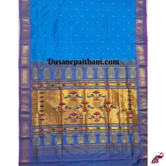 Chintamani Pure Silk Double Pallu Paithani