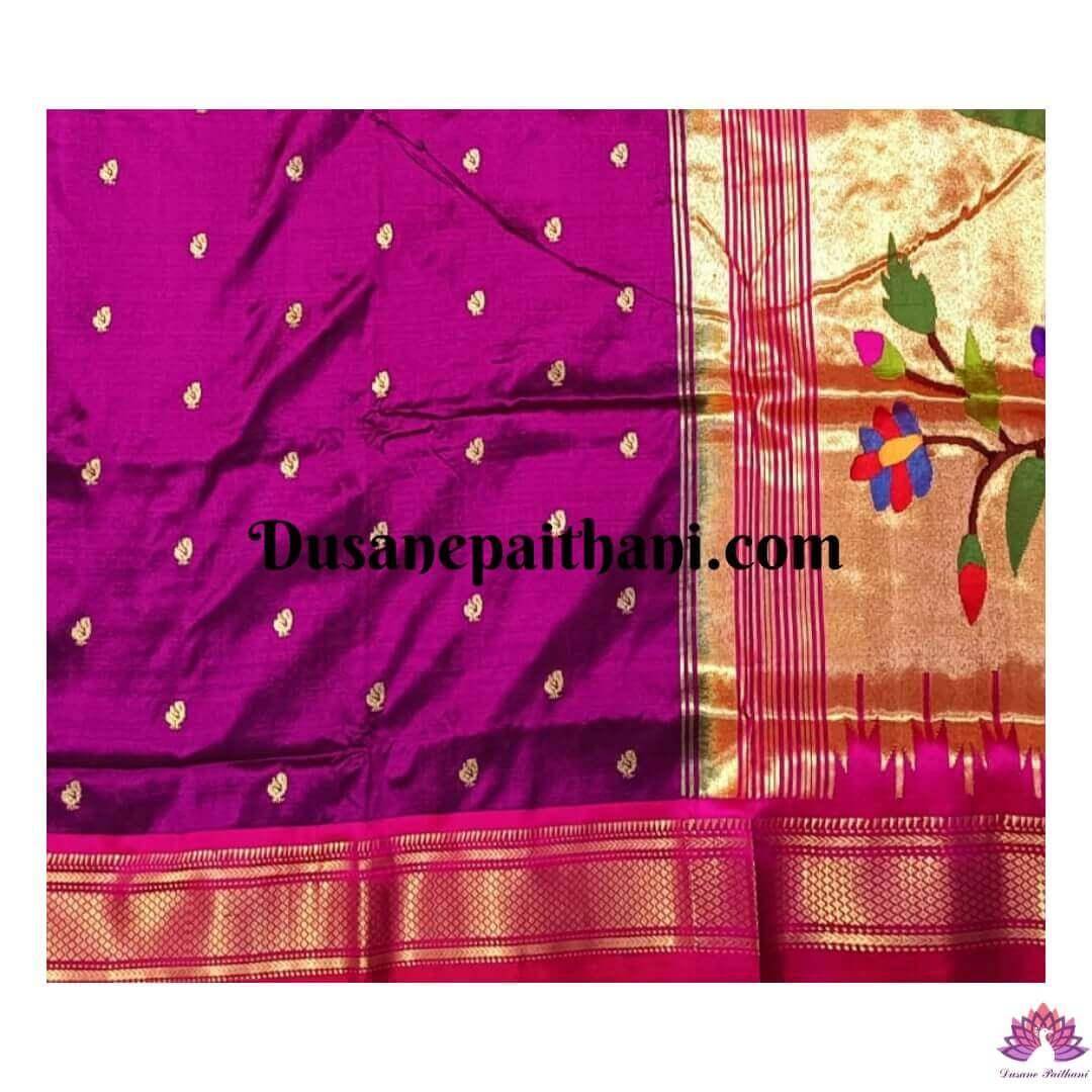 Chintamani Pure Silk Handloom Paithani Saree