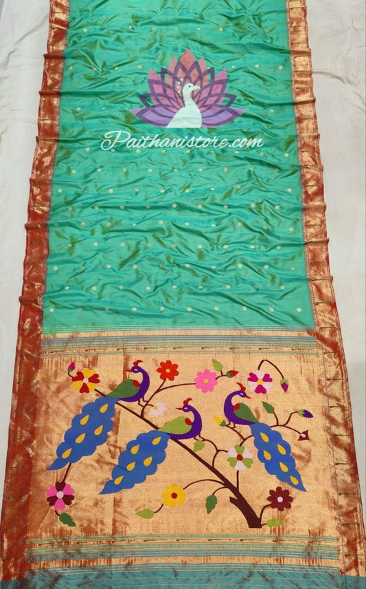 Designer Pallu Single Muniya Paithani