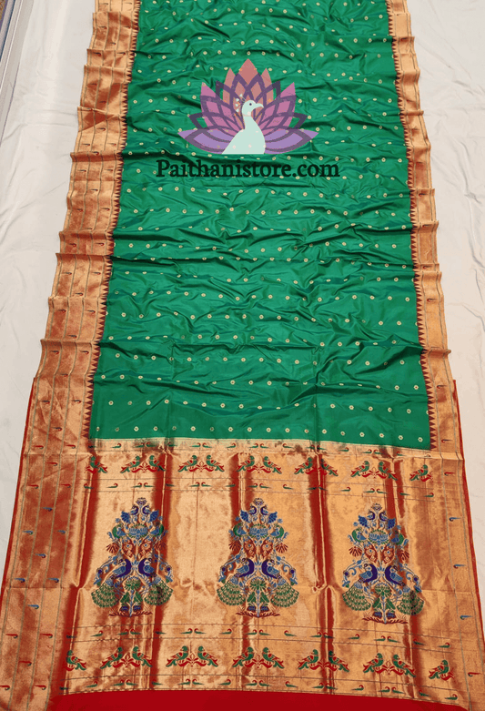 Designer Tripal Muniya Paithani Sarees