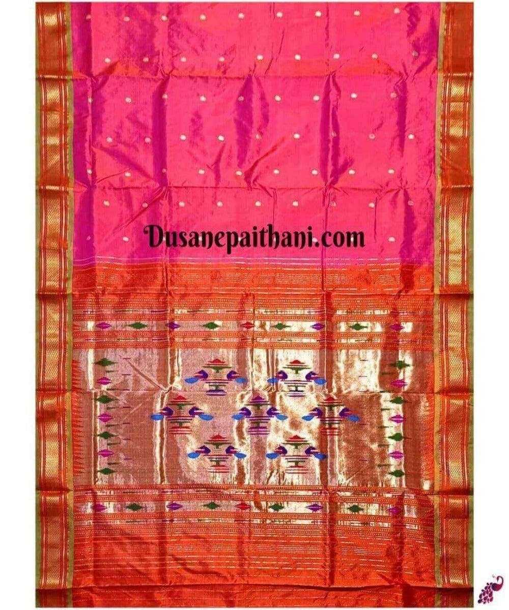 Dual Tone Pure Silk Handloom Paithani