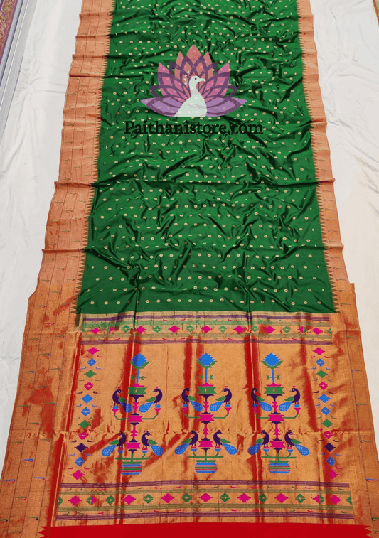 Exclusive Tripal Muniya Paithani Sarees