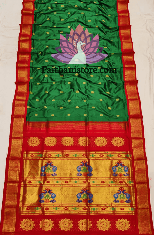 Green Maharani Paithani