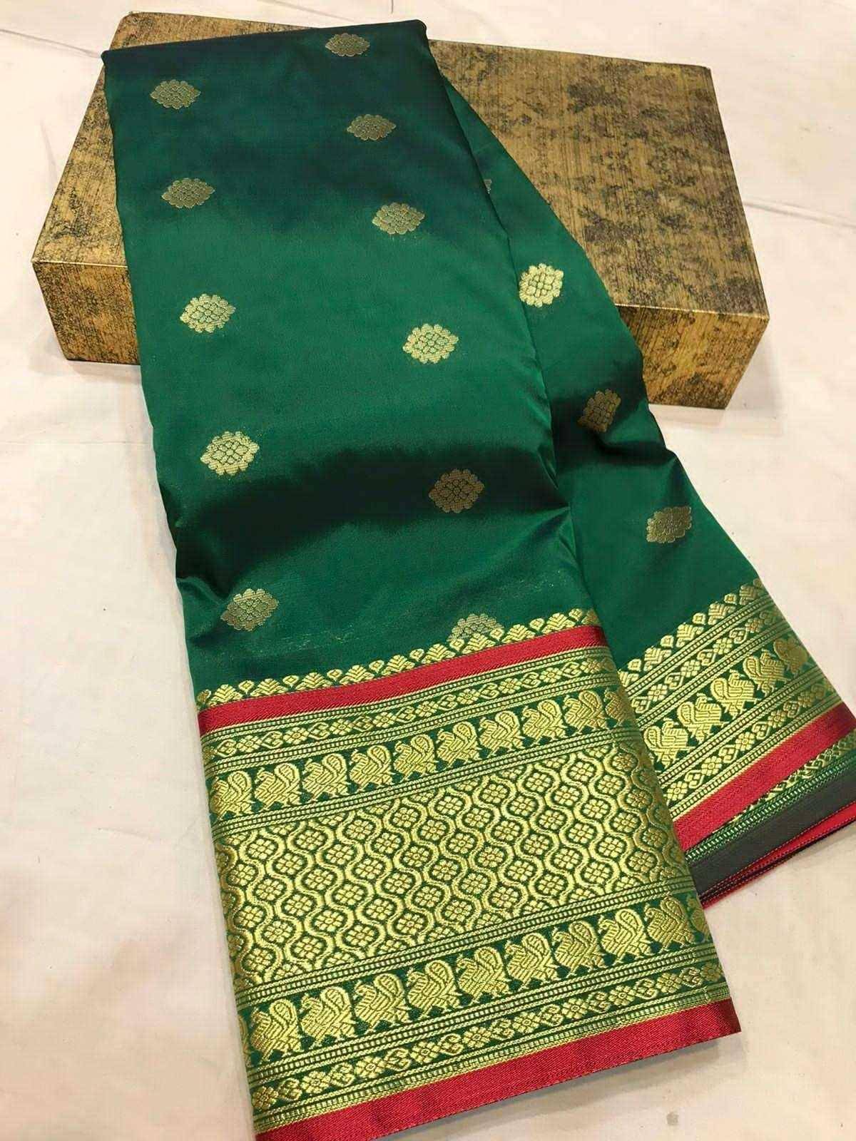 Green Mhalsa Paithani - Paithanistore