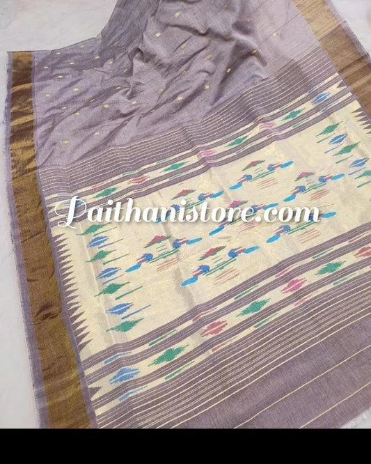 Handwoven Cotton Paithani Saree in Classic Designs