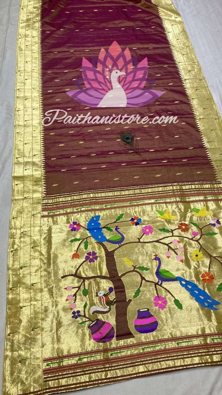 Muniya Paithani Saree Silk