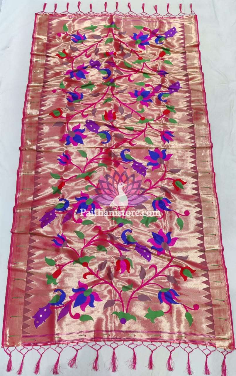 Paithani Dupatta Allover Zari