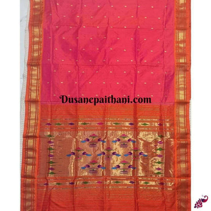 Pure Silk Handloom Double Pallu Paithani