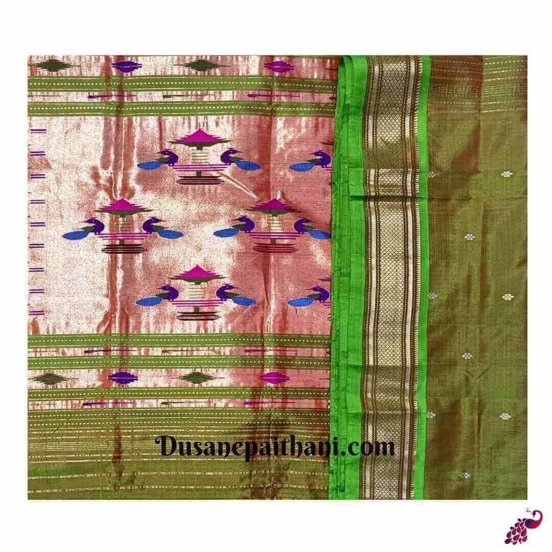 Pure Silk Handloom Double Pallu Paithani