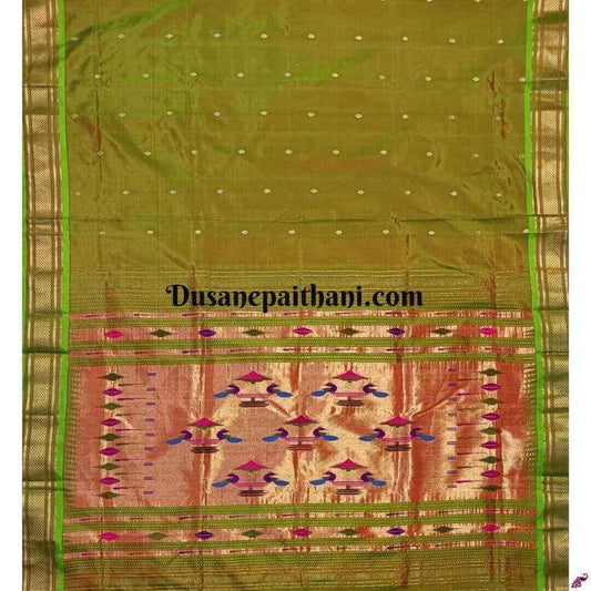 Pure Silk Handloom Double Pallu Paithani