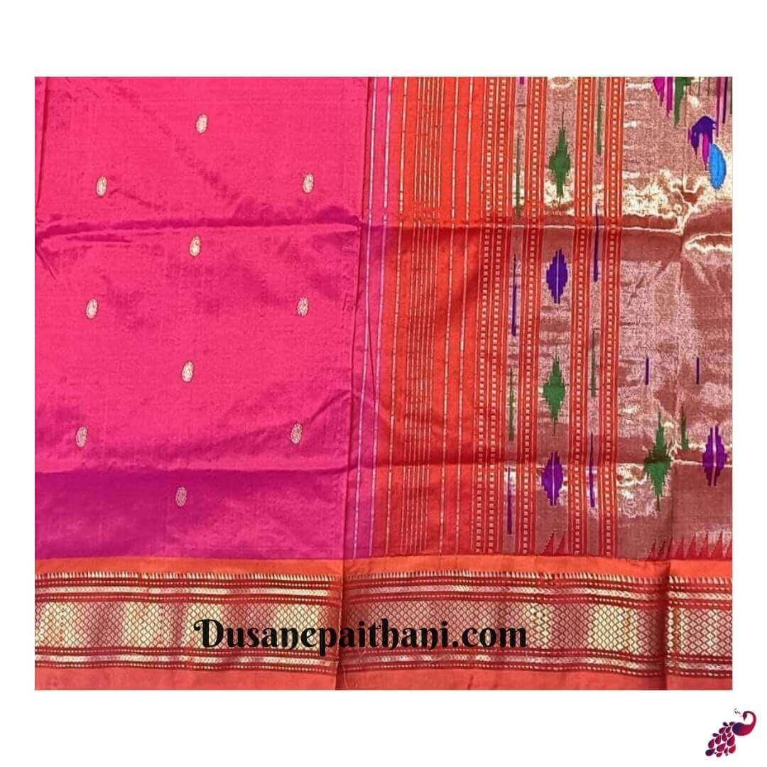 Pure Silk Handloom Double Pallu Paithani