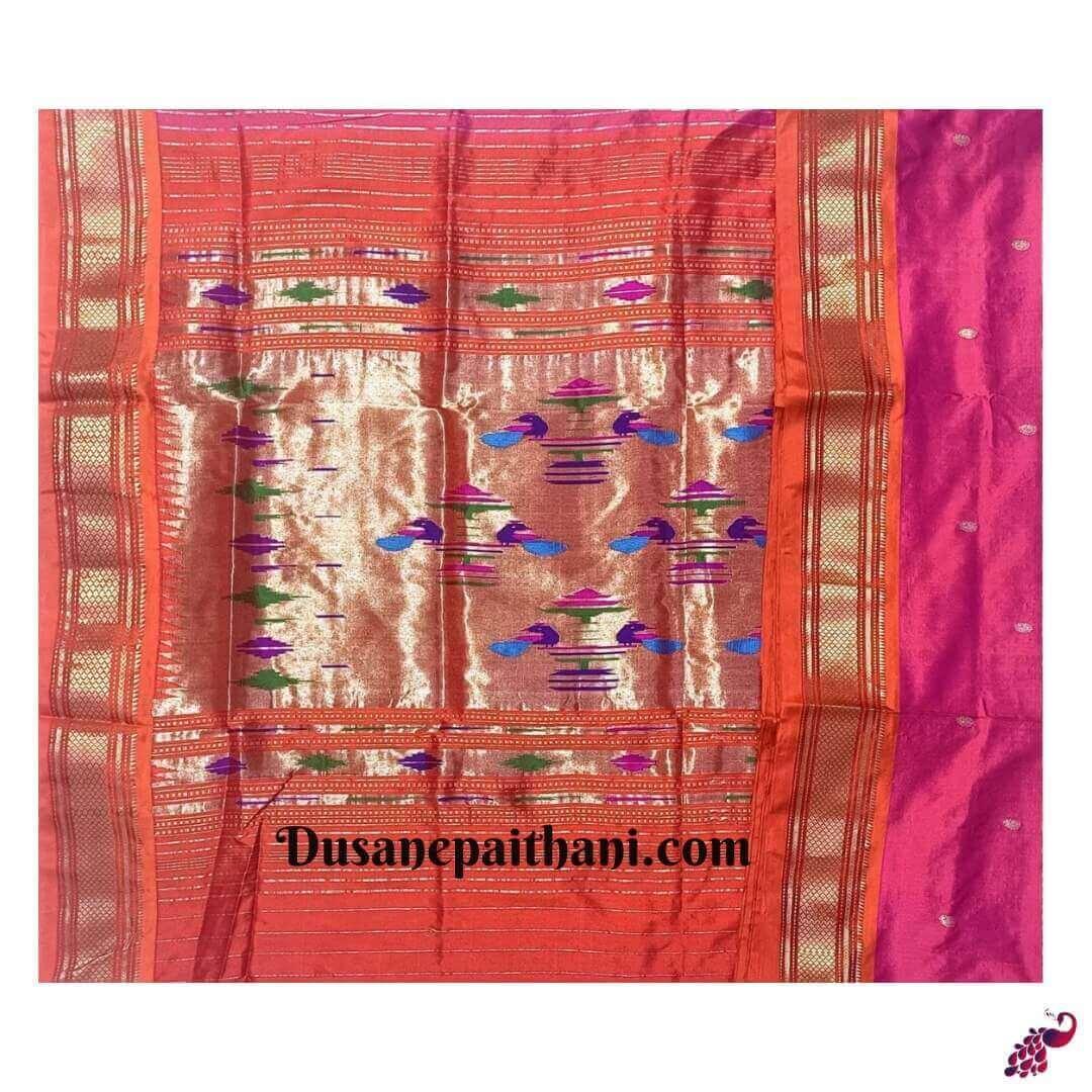 Pure Silk Handloom Double Pallu Paithani