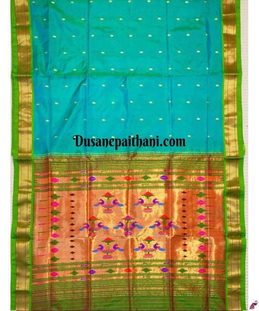 Admyrin Multi Handloom Paithani Silk Weaving Zari Work Designer Party Wear  Saree With Blouse Piece at Rs 2899.00 | Paithani Sarees | ID: 2849482897548