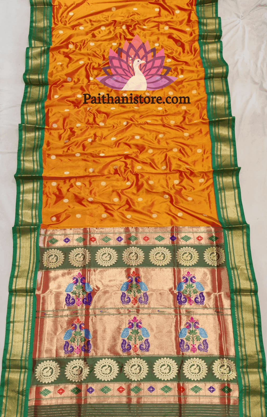 Pure Silk Kadiyal Paithani Sarees