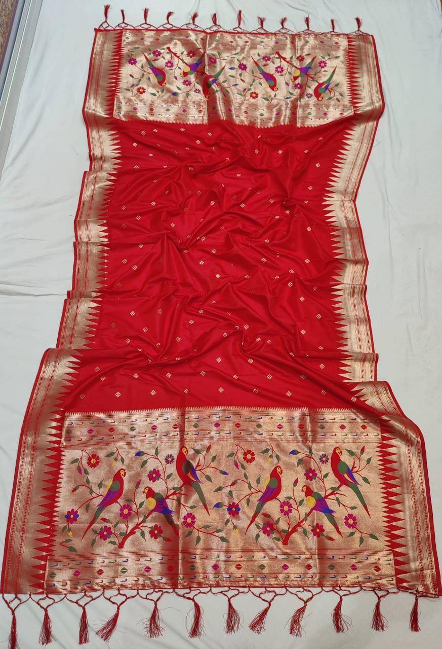 Red Designer Dupatta Online