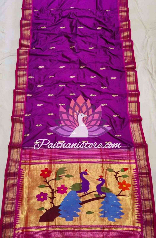 Royal Purple Yeola Paithani Sarees