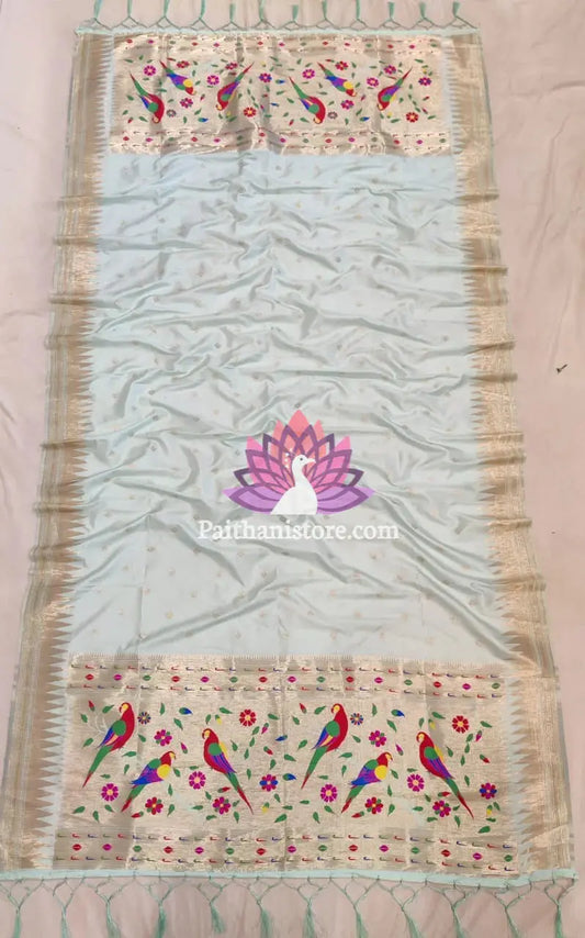 Sky Blue Designer Dupatta Online