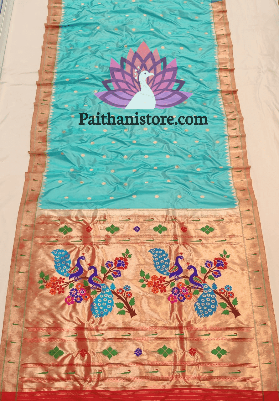 Traditional Paithani Saree with Muniya Work